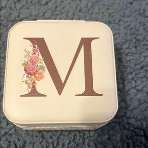 Floral Monogram Jewelry Box
